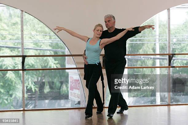 John O'Hurley and Charlotte Jorgensen's rehearsal"