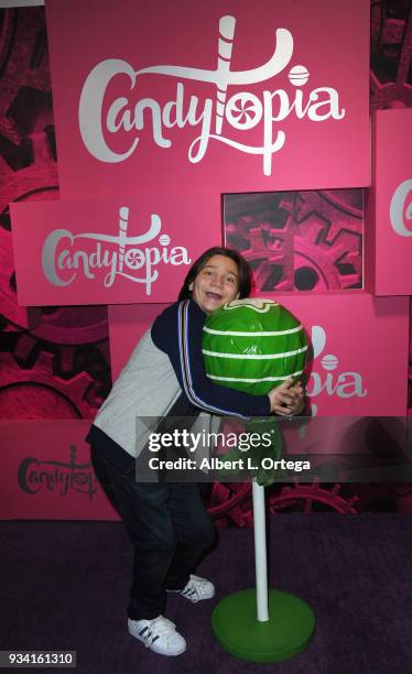 Actor Bryson Robinson participates in Talent Day At Candytopia held at Santa Monica Place on March 18, 2018 in Santa Monica, California.