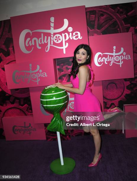 Actress Celeste Thorson participates in Talent Day At Candytopia held at Santa Monica Place on March 18, 2018 in Santa Monica, California.