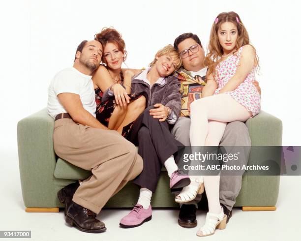 Gallery - Season Three - 9/13/95, Pictured, from left: Jeremy Piven , Joely Fisher , Ellen DeGeneres , David Anthony Higgins , Clea Lewis ,