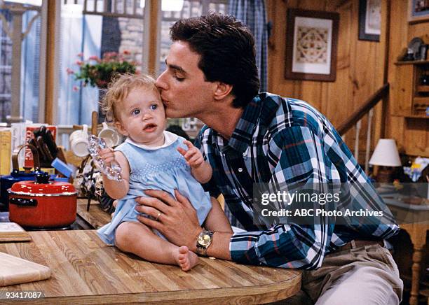 Our Very First Show" - Pilot - Season One - 9/22/87, Bob Saget played widower Danny Tanner, the father of three girls, Michelle , Stephanie, and...