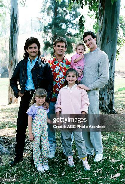 Our Very First Show" - Pilot - Season One - Gallery - 9/22/87, Bob Saget played widower Danny Tanner, the father of three girls, from left: Stephanie...