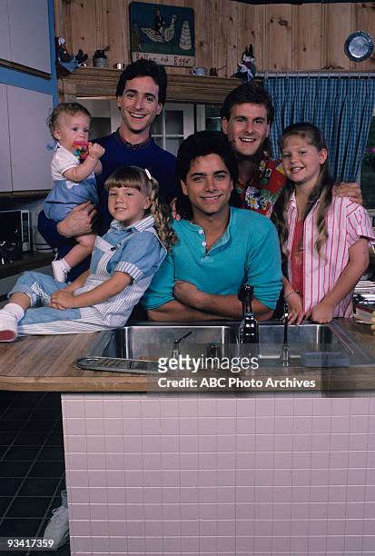 Our Very First Show" - Pilot - Season One - Cast gallery - 9/22/87, Bob Saget played widower Danny Tanner, the father of three girls, Michelle ,...
