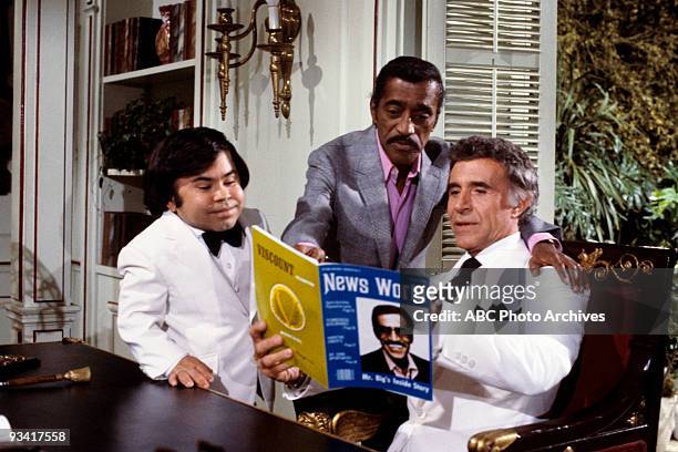 Edward"/"The Extraordinary Miss Jones" - Season Six - 4/9/83, Ricardo Montalban , guest star Sammy Davis Jr., and Hervé Villechaize star in "Fantasy...