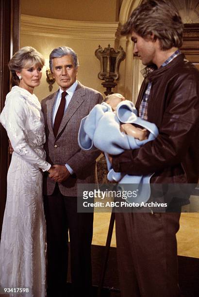 Fathers and Sons" - Season Three - 3/3/83, Excitement brewed in the Carrington household as Krystle and Blake prepared for Steven's return and...