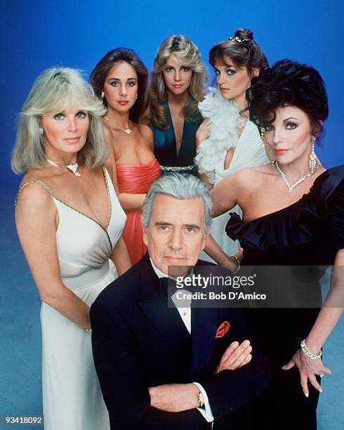 Cast gallery - Season Two - 10/15/81, John Forsythe and the "Dynasty" women, from left: Linda Evans , Pamela Bellwood , Heather Locklear , Pamela Sue...
