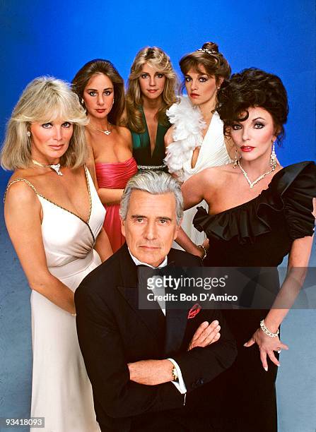 Cast gallery - Season Two - 10/15/81, John Forsythe and the "Dynasty" women, from left: Linda Evans , Pamela Bellwood , Heather Locklear , Pamela Sue...
