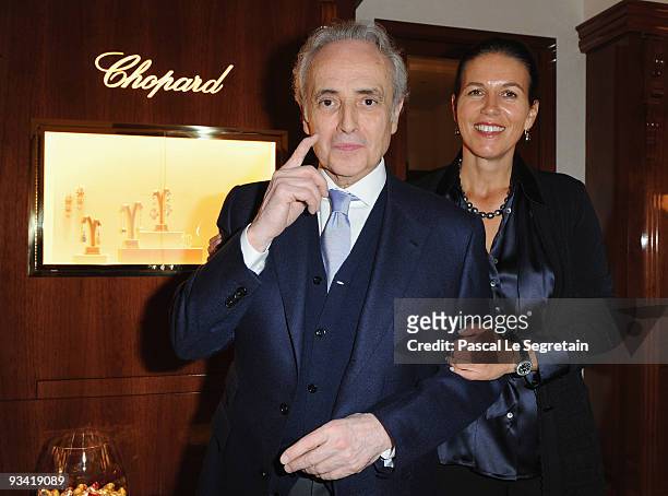 Opera Singer Jose Carreras and wife Jutta Jager attend Chopard Flagship Boutique Launch in Hotel La Mamounia at Hotel La Mamounia on November 25,...