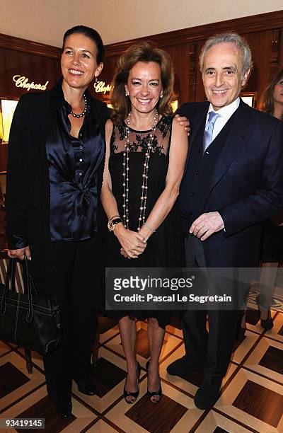 Caroline Scheufele Opera Singer Jose Carreras and wife Jutta Jager attend Chopard Flagship Boutique Launch in Hotel La Mamounia at Hotel La Mamounia...