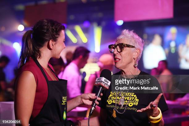 Ronni Kahn CEO and founder of OzHarvest speaks to media during the Oz Harvest CEO Cookoff on March 19, 2018 in Sydney, Australia.