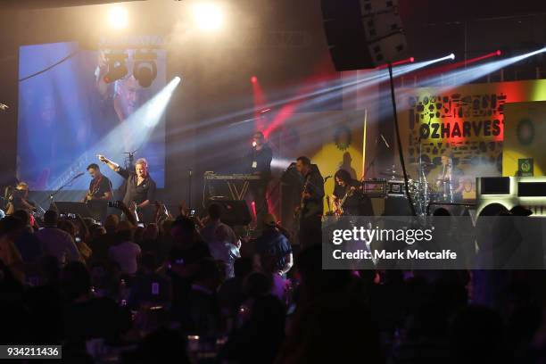 John Stephens performs during the Oz Harvest CEO Cookoff on March 19, 2018 in Sydney, Australia.