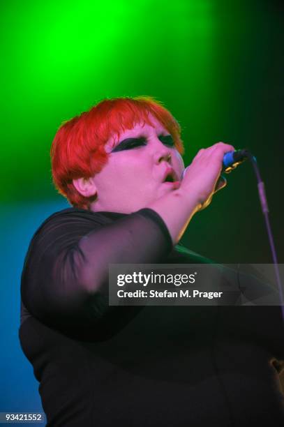 Beth Ditto perform on stage at Tonhalle on November 25, 2009 in Munich, Germany.