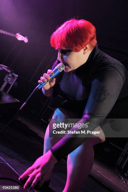 Beth Ditto perform on stage at Tonhalle on November 25, 2009 in Munich, Germany.