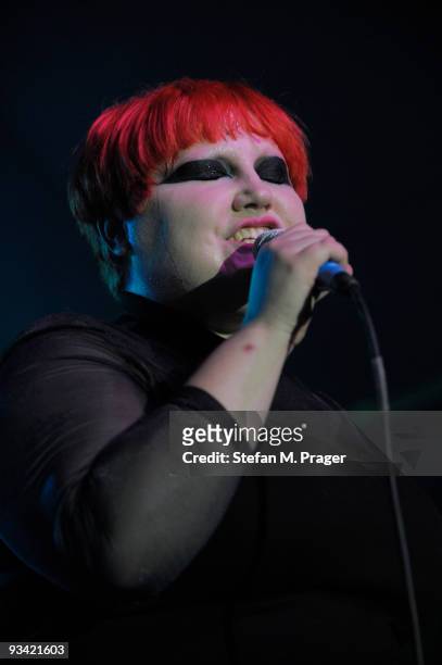 Beth Ditto perform on stage at Tonhalle on November 25, 2009 in Munich, Germany.