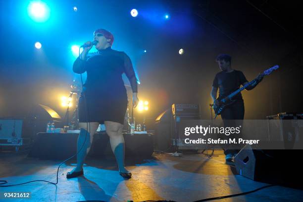 Beth Ditto perform on stage at Tonhalle on November 25, 2009 in Munich, Germany.