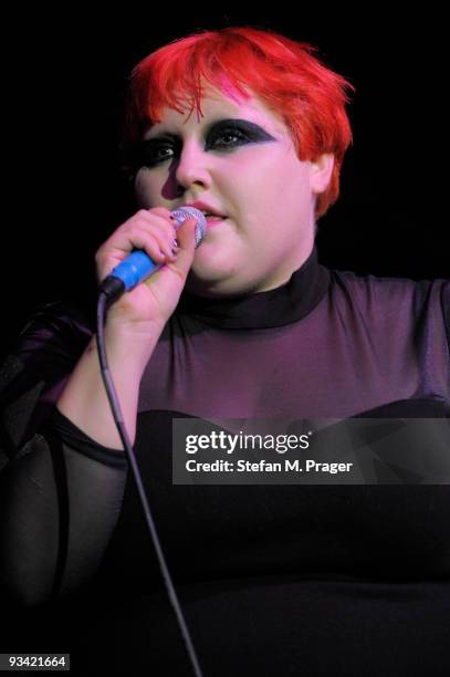 Beth Ditto perform on stage at Tonhalle on November 25, 2009 in Munich, Germany.