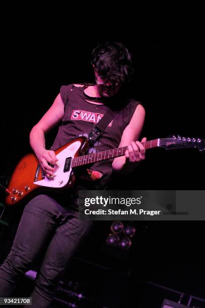 Brace Paine perform on stage at Tonhalle on November 25, 2009 in Munich, Germany.