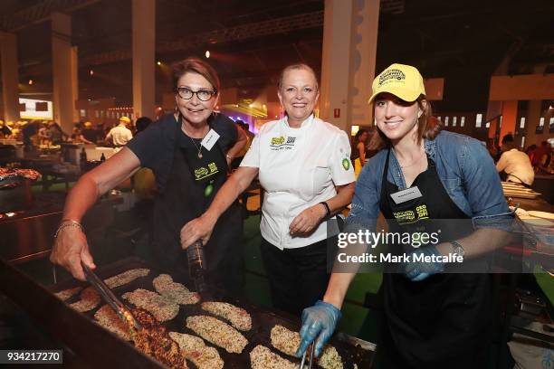 Lyndey Milan poses during the Oz Harvest CEO Cookoff on March 19, 2018 in Sydney, Australia.