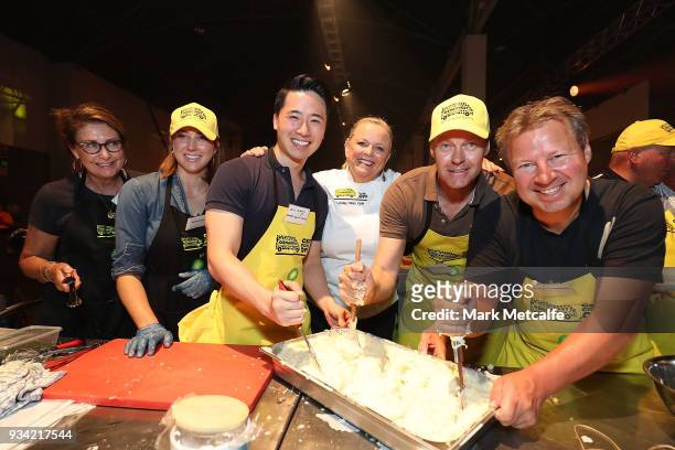 Lyndey Milan poses during the Oz Harvest CEO Cookoff on March 19, 2018 in Sydney, Australia.