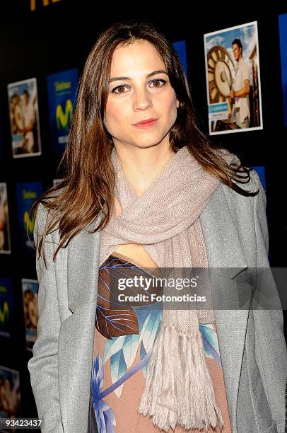 Actress and singer Leonor Watling attends the Alejandro Sanz concert, at the Compac Gran Via Theatre on November 25, 2009 in Madrid, Spain.