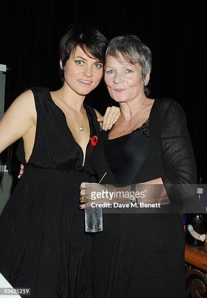 Actress Holly Davidson and her mother attend the SingStar Take That Extravaganza at the Tabernacle on November 25, 2009 in London, England.