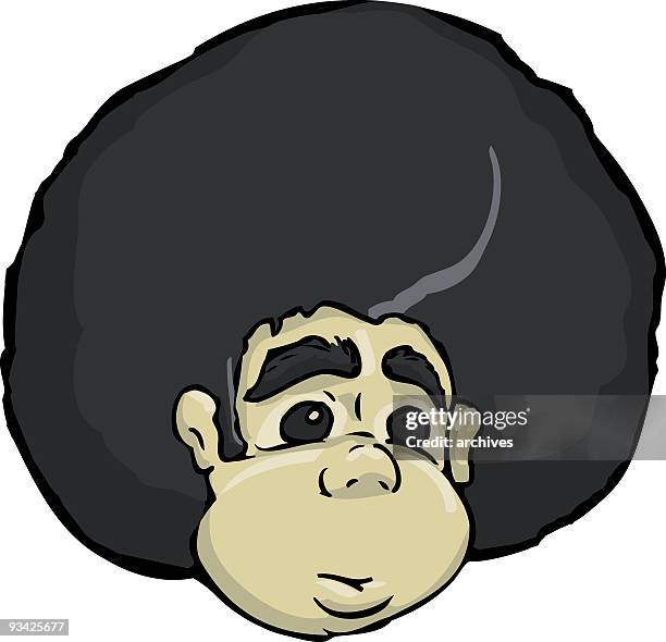 afro - rap cartoon stock illustrations