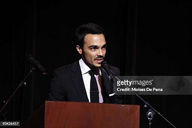 Actor Shalim Ortiz attends the Tribute to Omar Sharif during the Dominican Republic Global Film Festival 3 at Teatro Nacional on November 18, 2009 in...