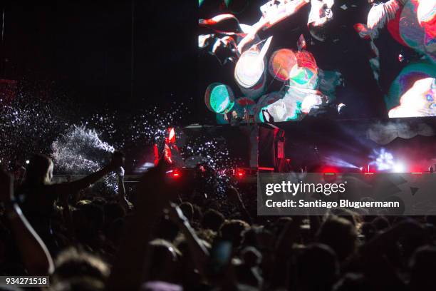 Hardwell performs during the first day of Lollapalooza Buenos Aires 2018 at Hipodromo de San Isidro on March 16, 2018 in Buenos Aires, Argentina.