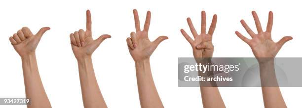 counting hands xxxl - number 3 stock pictures, royalty-free photos & images