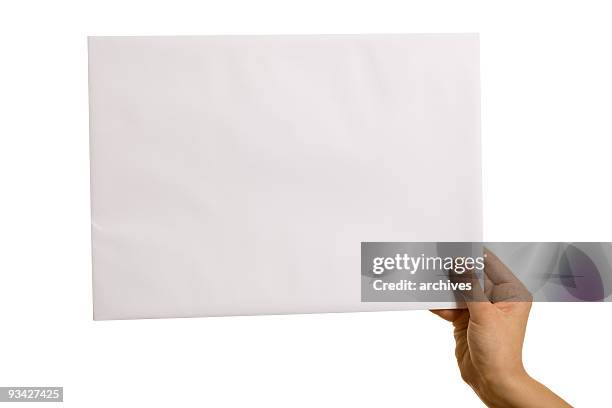 white envelope - envelope stockfoto's en -beelden