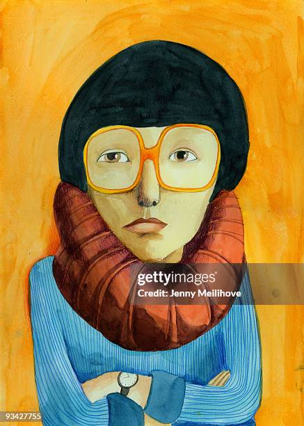 portrait - portraits of people color background stock illustrations