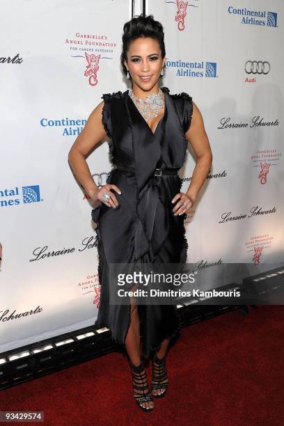 Actress Paula Patton attends 2009 Angel Ball to Benefit Gabrielle�s Angel Foundation hosted by Denise Rich at Cipriani, Wall Street on October 20,...