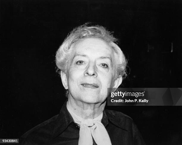 English writer Quentin Crisp at Studio 54 in New York City, circa 1975.