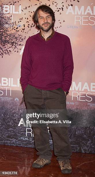 Director Peter Jackson attends a photocall for 'The Lovely Bones' at St Regis Grand Hotel on November 26, 2009 in Rome, Italy.