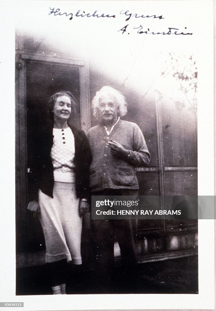 This snapshot of Albert Einstein with Ma