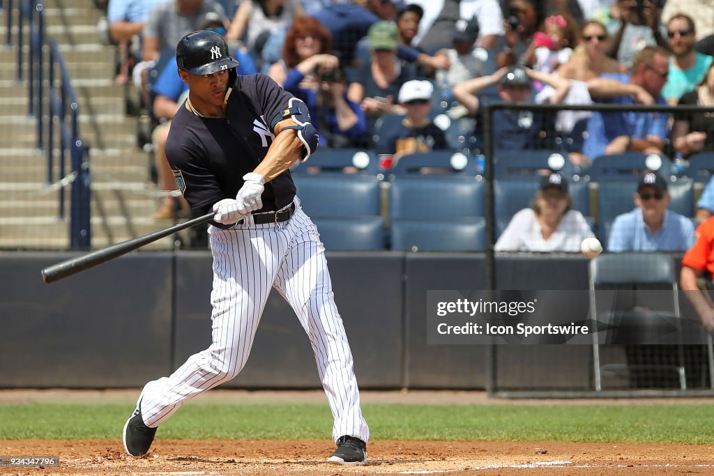 MLB: MAR 18 Spring Training - Marlins at Yankees
