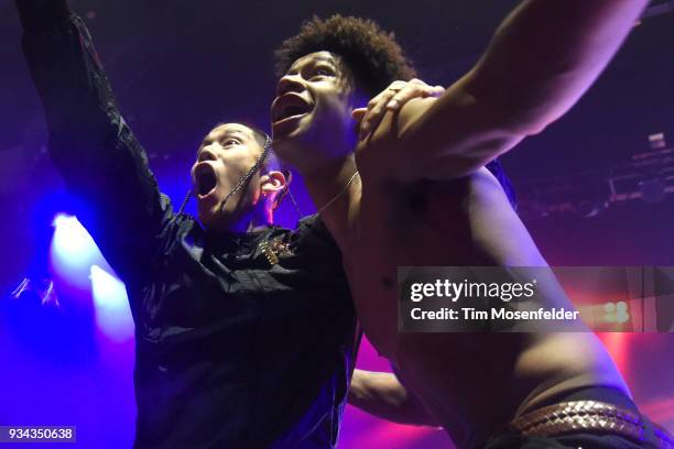 Shotta Spence and Lil Rico perform during the SXSW Takeover Eardummers Takeover at ACL Live at the Moody Theatre during SXSW 2018 on March 16, 2018...