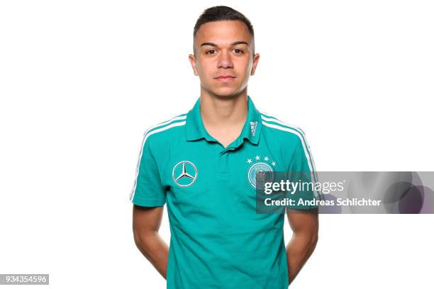 Oliver Batista Meier during the U17 Germany Team Presentation on March 19, 2018 in Frankfurt am Main, Germany.