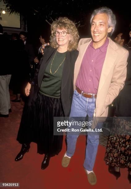 Actress Barbara Bosson and Writer/Producer Steven Bocho attend the "Pacific Heights" Westwood Premiere on September 24, 1990 at Avco Center Cinemas...