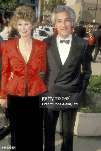 Actress Barbara Bosson and Writer/Producer Steven Bochco attend the 39th Annual Primetime Emmy Awards on September 20, 1987 at Pasadena Civic...