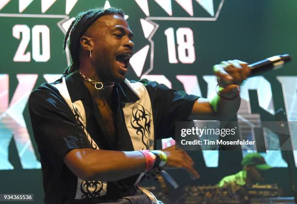 Duckwrth performs during the SXSW Takeover Eardummers Takeover at ACL Live at the Moody Theatre during SXSW 2018 on March 16, 2018 in Austin, Texas.