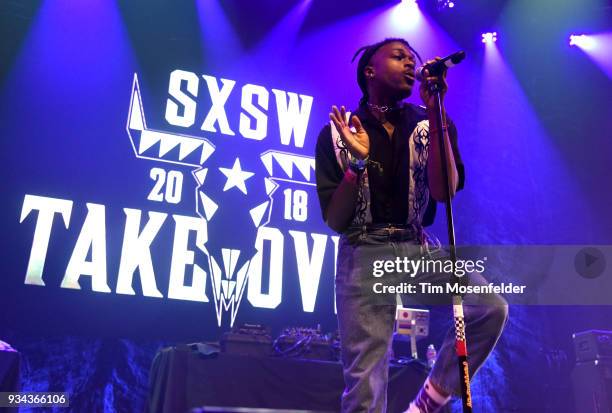 Duckwrth performs during the SXSW Takeover Eardummers Takeover at ACL Live at the Moody Theatre during SXSW 2018 on March 16, 2018 in Austin, Texas.