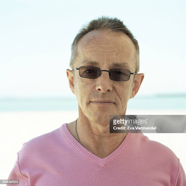 Drummer Topper Headon with the Clash poses for a portrait shoot in Dover on June 1, 2009.