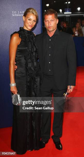 Actor Til Schweiger and girlfriend Melanie Scholz arrive to the Bambi Awards 2009 at the Metropolis Hall at the Filmpark Babelsberg on November 26,...