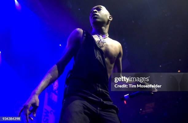 Eearz performs during the SXSW Takeover Eardummers Takeover at ACL Live at the Moody Theatre during SXSW 2018 on March 16, 2018 in Austin, Texas.