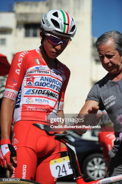 Kevin Rivera Serrano of Androni Giocattoli-Sidermec Italy prepares his bike during Stage 2 of the Le Tour de Langkawi 2018, Gerik-Kota Bharu 208.3 km...