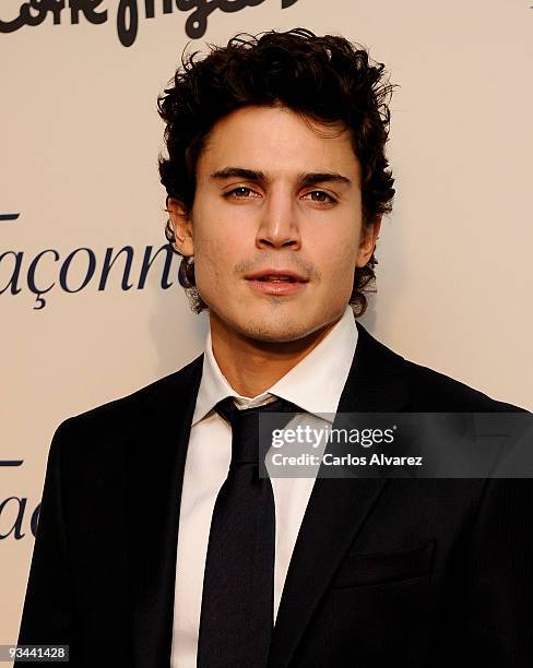 Spanish actor Alex Gonzalez attends Faconnable Launch Cocktail at "Torre Espacio" on November 26, 2009 in Madrid, Spain.