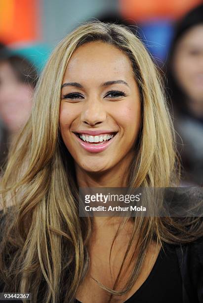 Singer Leona Lewis visits MuchOnDemand at the MuchMusic HQ on November 26, 2009 in Toronto, Canada.