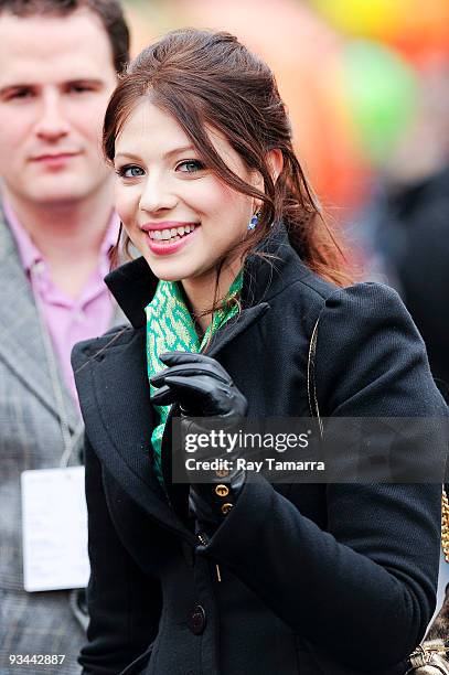 Actress Michelle Trachtenberg attends the 83rd annual Macy's Thanksgiving Day Parade on the streets of Manhattan on November 26, 2009 in New York...