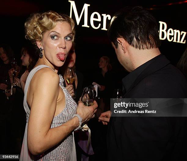 Anna Loos-Liefers and Jan Josef Liefers arrives to the Bambi Awards 2009 after show party at the Metropolis Hall at the Filmpark Babelsberg on...